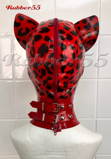 Leopard Hood with Slave Collar